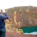 A giant crater outside of Reykjavik