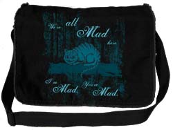 Cheshire Cat from Alice in Wonderland Emo Messenger Bag Cheshire Cat from Alice in Wonderland Emo Messenger Bag