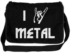 I Love Metal Emo Messenger Bag I Love Metal Emo Messenger Bag