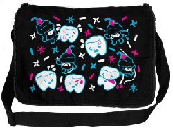 Cupcake Ninjas Cute Messenger Bag Cupcake Ninjas Cute Messenger Bag