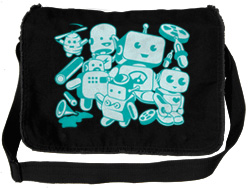 Little Robots Cute Messenger Bag Little Robots Cute Messenger Bag