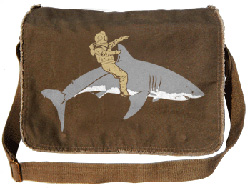 Diver Riding A Shark