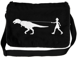 Girl Walking Dinosaur