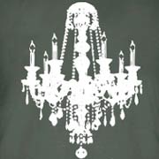 Chandelier Luxe - White Ink