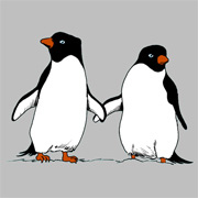 Penguin Lovers Emo T-Shirt Penguin Lovers Emo T-Shirt