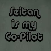 Seitan Is My Co-Pilot - Black Ink