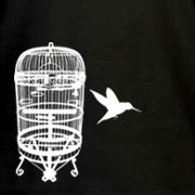 The Bird Cage Escape - White Ink