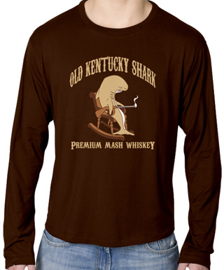 Old Kentucky Shark Mens Long Sleeve T-Shirt