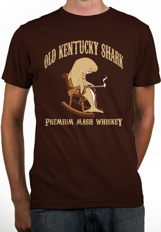 Old Kentucky Shark Mens Organic T-Shirt