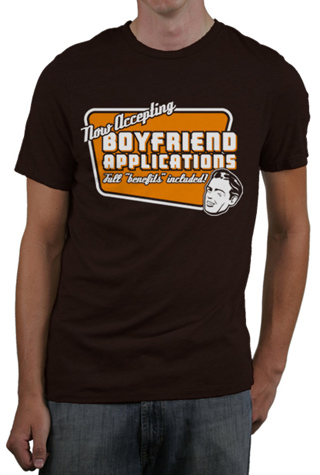 Now Accepting Boyfriend Applications Mens Slim Fit T-Shirt