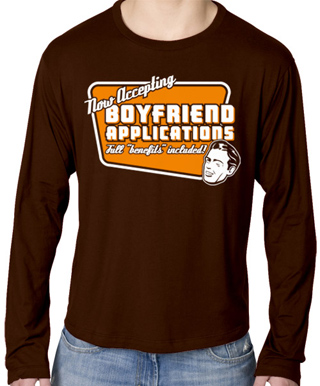 Now Accepting Boyfriend Applications Mens Long Sleeve T-Shirt