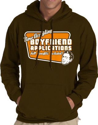 Now Accepting Boyfriend Applications Mens Hooded Sweatshirt
