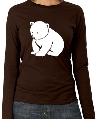 Polar Bear Ladies Long Sleeve T-Shirt