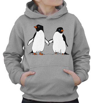 Penguin Lovers Kids Hooded Sweatshirt