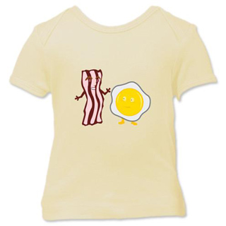 Bacon And Egg Breakfast Buddies Infant Lap T-Shirt