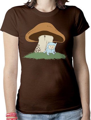 Lost In The Forest Ladies Organic T-Shirt