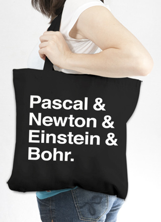 Pascal & Einstein & Newton & Bohr Tote Bag