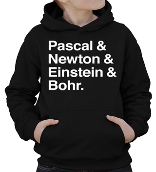 Pascal & Einstein & Newton & Bohr Kids Hooded Sweatshirt