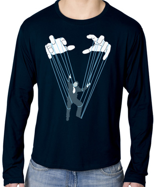 Puppeteer Mens Long Sleeve T-Shirt