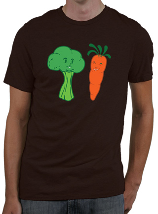 Eat Your Veggies Mens Slim Fit T-Shirt