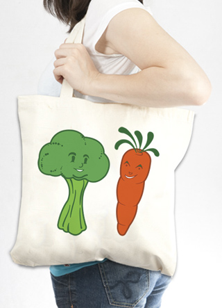 Eat Your Veggies Tote Bag