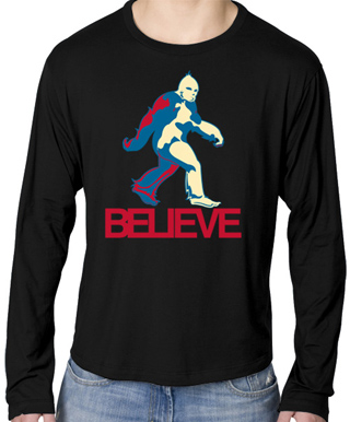 Bigfoot Mens Long Sleeve T-Shirt