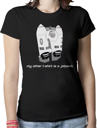 My Other TShirt Is A Jetpack Ladies Organic T-Shirt