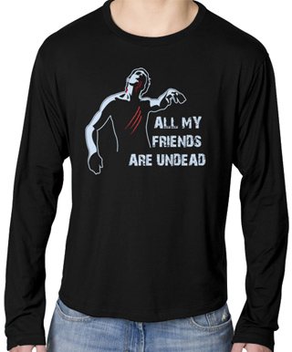 All My Friends Are Undead Mens Long Sleeve T-Shirt