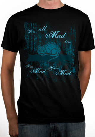 Cheshire Cat Mens Organic T-Shirt