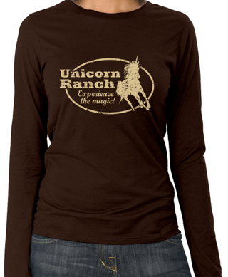 Unicorn Ranch Ladies Long Sleeve T-Shirt
