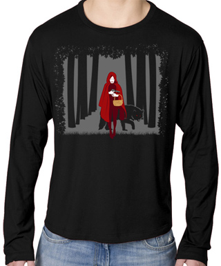 Red Riding Hood Mens Long Sleeve T-Shirt