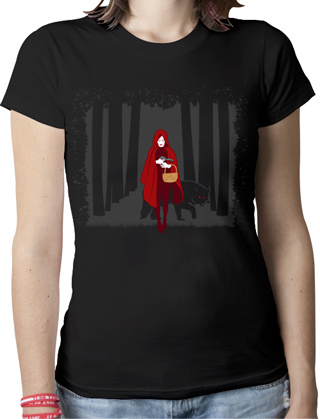 Red Riding Hood Ladies Organic T-Shirt
