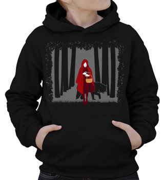 Red Riding Hood Kids Hooded Sweatshirt