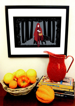 Red Riding Hood Art Print