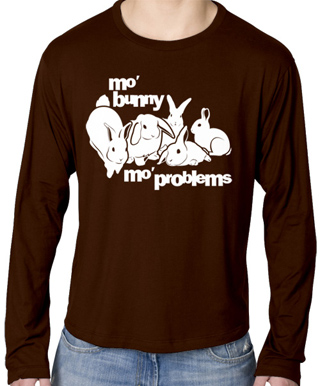 Mo Bunny Mo Problems Mens Long Sleeve T-Shirt
