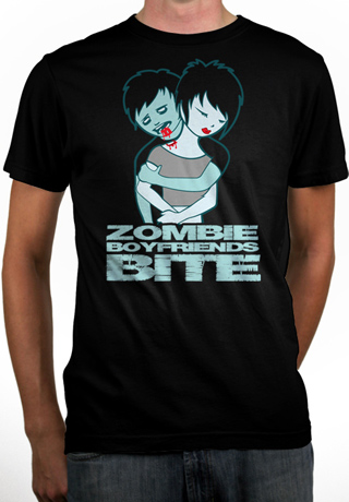 Zombie Boyfriends Bite Mens Organic T-Shirt