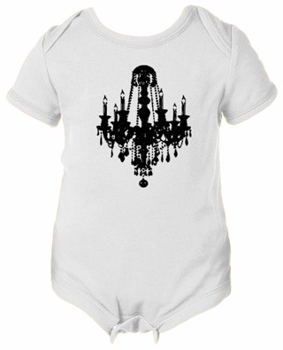 Chandelier Luxe - Black Ink Infant Bodysuit