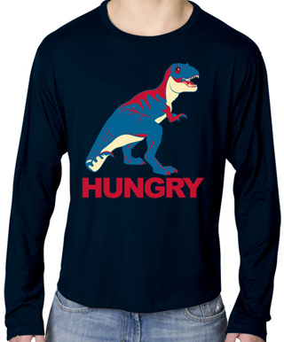 T-Rex Is Hungry Mens Long Sleeve T-Shirt