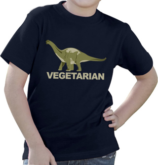 Vegetarian Brontosaurus Kids T-Shirt