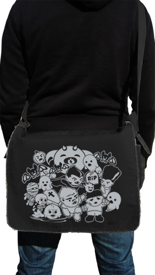 Classic Horror Movie Monsters Messenger Bag