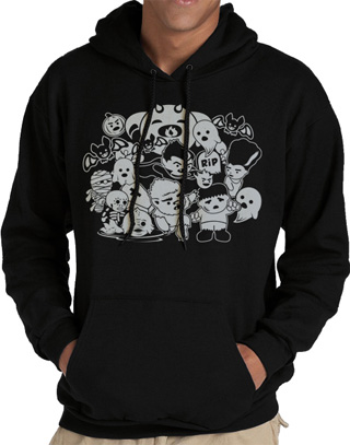 Classic Horror Movie Monsters Unisex Hooded Sweatshirt