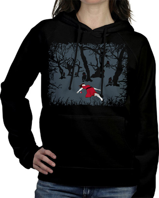 Poisoned Apple Ladies Hooded Sweatshirt