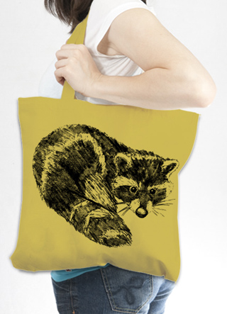 Raccoon Tote Bag