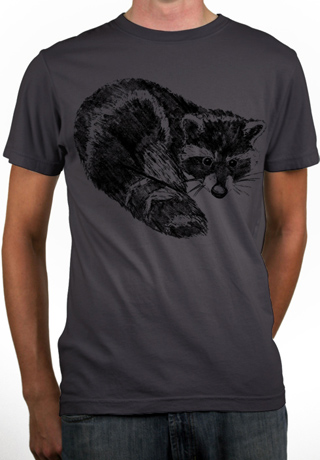 Raccoon Mens Organic T-Shirt