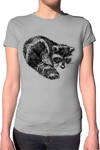 Raccoon Ladies T-Shirt