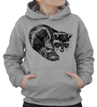 Raccoon Kids Hooded Sweatshirt
