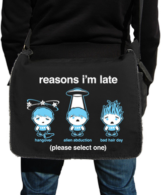 Reasons I'm Late Messenger Bag