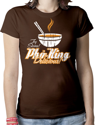Pho King Delicious Ladies Organic T-Shirt