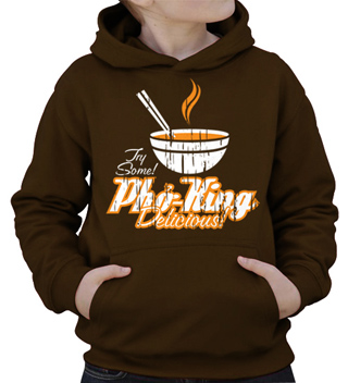 Pho King Delicious Kids Hooded Sweatshirt