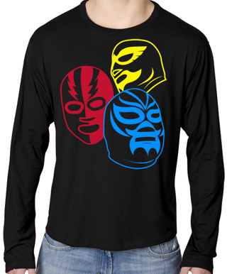 Luchador Luchador Mens Long Sleeve T-Shirt